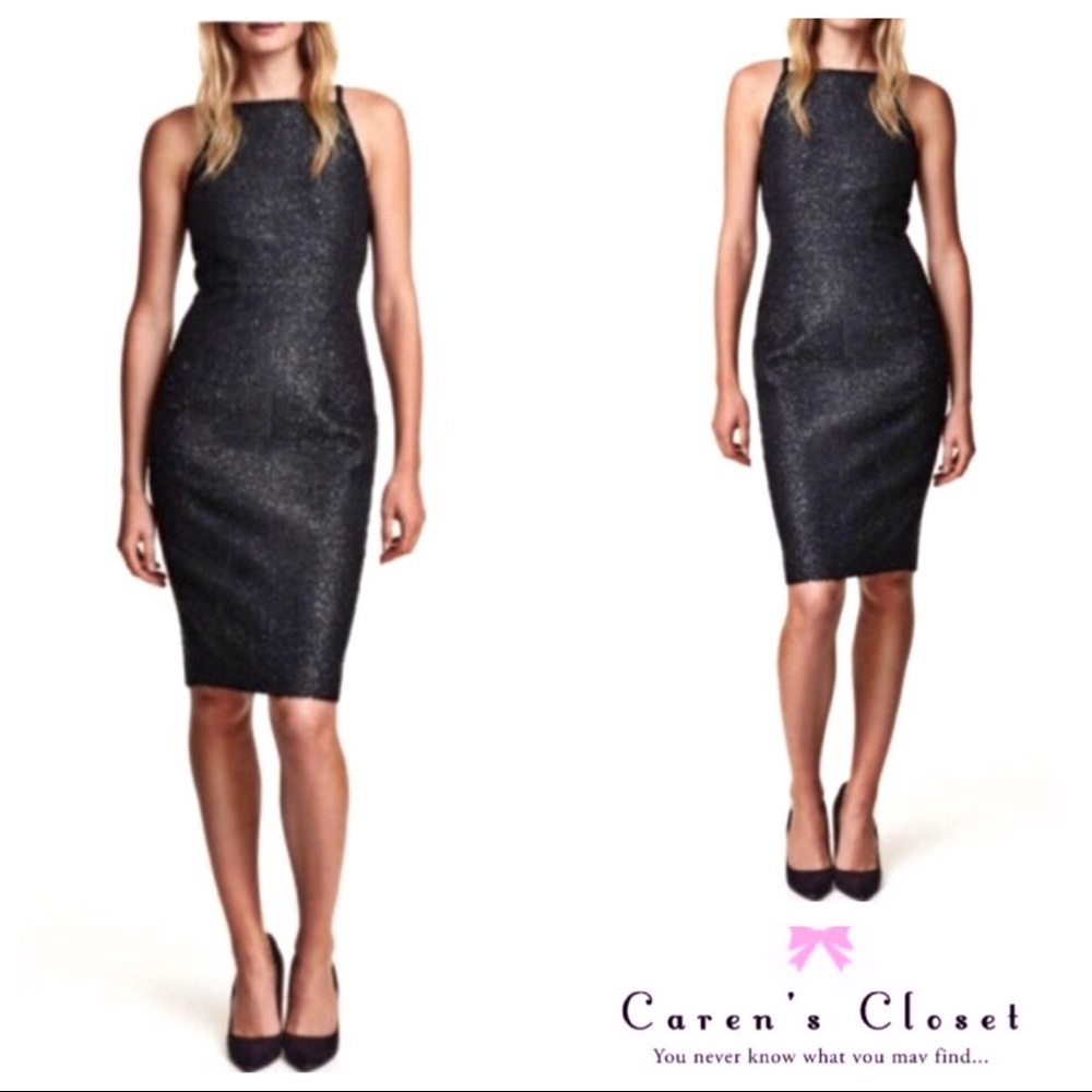 H&M Collection Black Sparkle Lotte Wiggle Dress